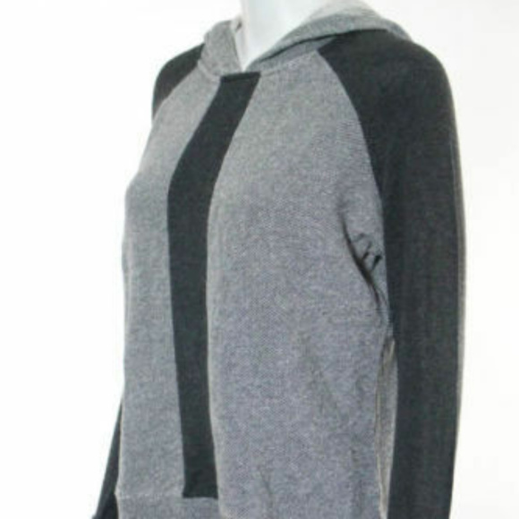 Anthropologie Bella Luxx Gray Hooded  L/S Top XS - Picture 4 of 8